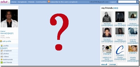 invisible orkut profile