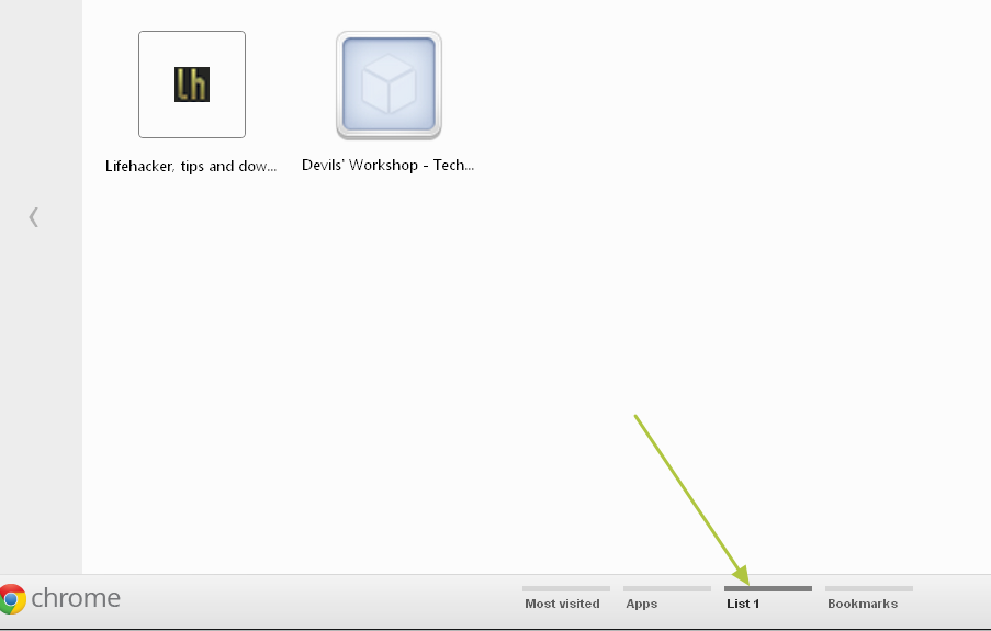 Custom sections in Chrome's new start page