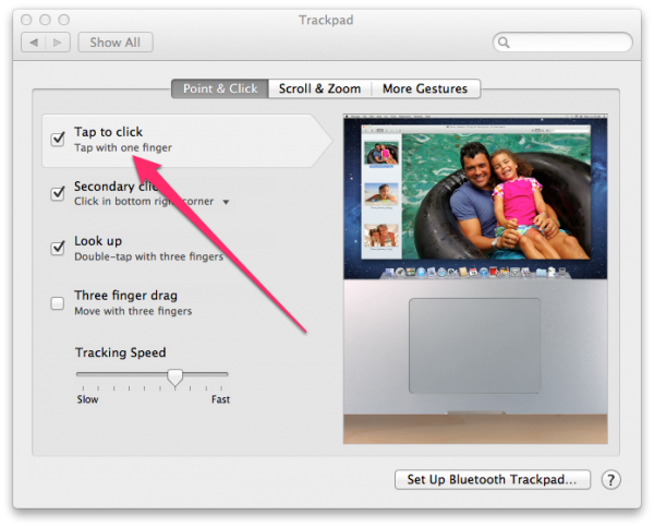 Mac trackpad