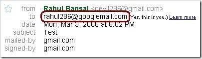 googlemail alias