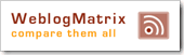 Weblog Comparison Matrix