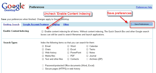 Gdesktop_stop indexing