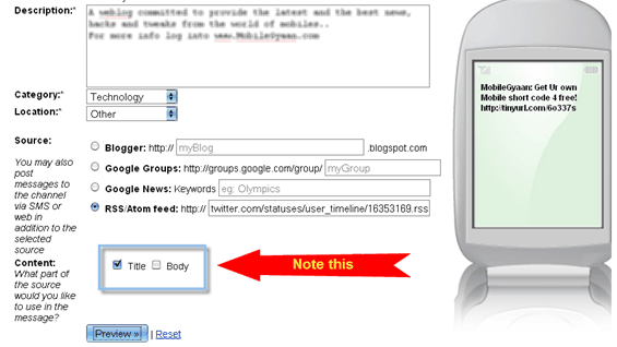 SMS channels