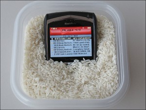 Cell Phone in Uncooked Rice