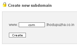 Create sub domain in 000webhost