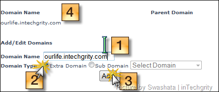 Add the domain to Zymic host