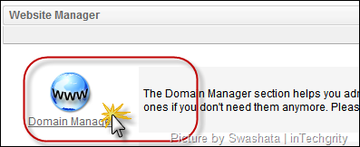 Go to the Domain Manager on awardspace