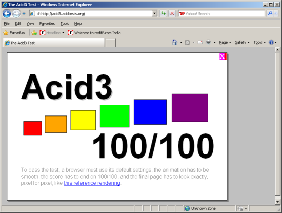 acid3testIEpass