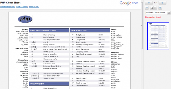 Formatted PDF file in Google Docs