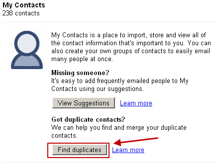 Find Duplicate Contacts in Gmail