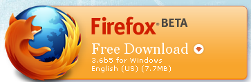 Firefox 3.6 Beta upgrade