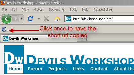 Goo.gl addon for Firefox without using Google toolbar