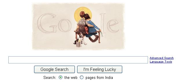 Norman Rockwell Google Doodle