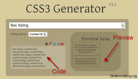 Clip css generator. Css3 Generator. Window attention request.