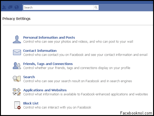 Privacy Settings 1