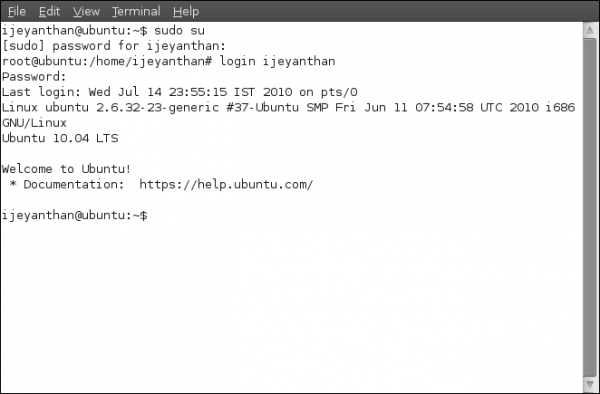 How To Login As A Root User In Ubuntu 1004
