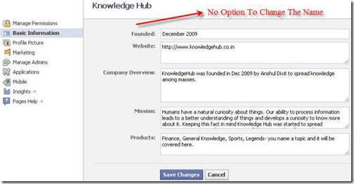 Facebook Page Knowledge Hub