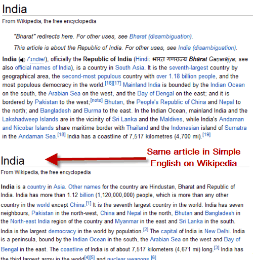 How to read Wikipedia articles in simple English?