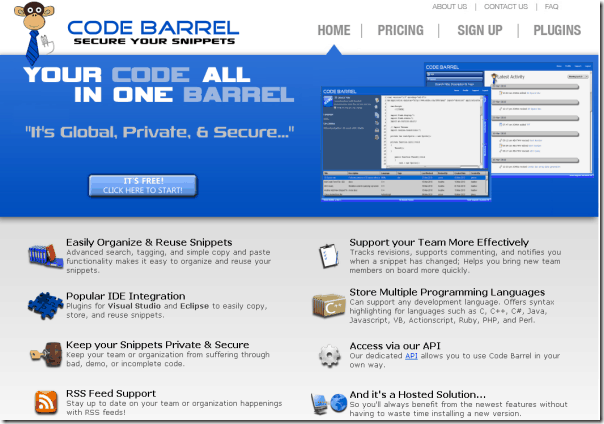 Code Barrel Web