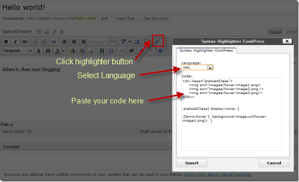 Syntax Highlighter Compress