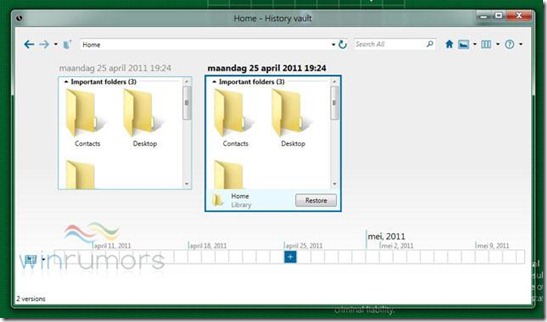 Windows 8 History Vault