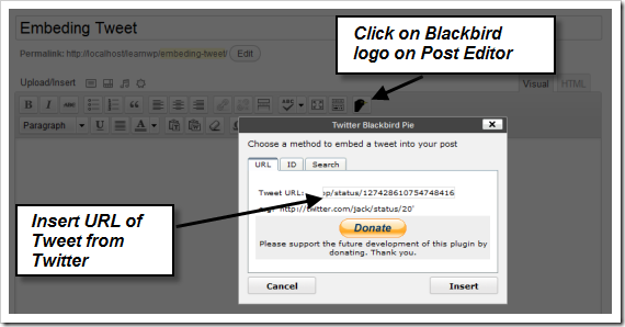 Embed Tweet in Post with Blackbird Pie