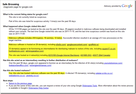 Google_Safebrowsing_Diagnostic
