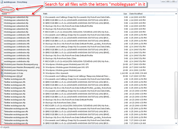 “Everything” helps you Search Everything on Windows PC!