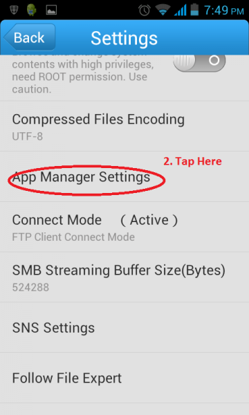 FileExpert Setting