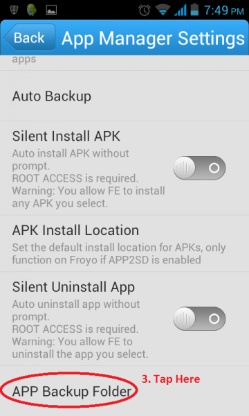 Apps Backup