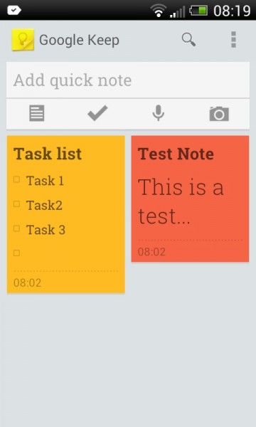 google keep android