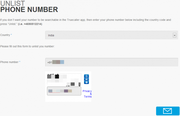 TrueCaller Unlist