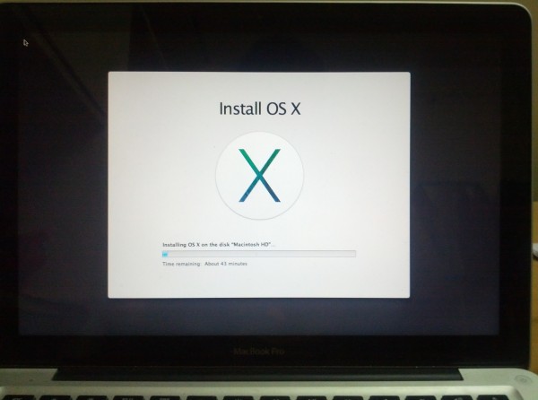 OS X Mavericks installation