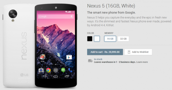 Nexus 5 India