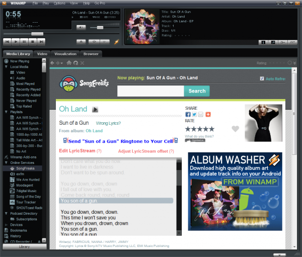 The iconic media player Winamp to shutdown on 20th December 2013.