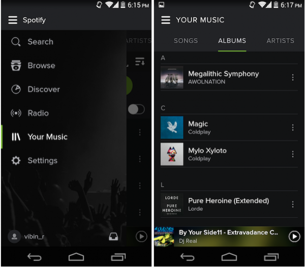 Spotify's redesign